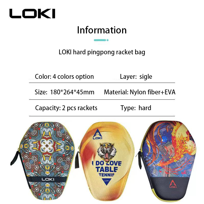 Loki กระเป๋าแร็กเกตลายกีฬาปิงป - Table Tennis Loki บทวิจารณ์และราคา